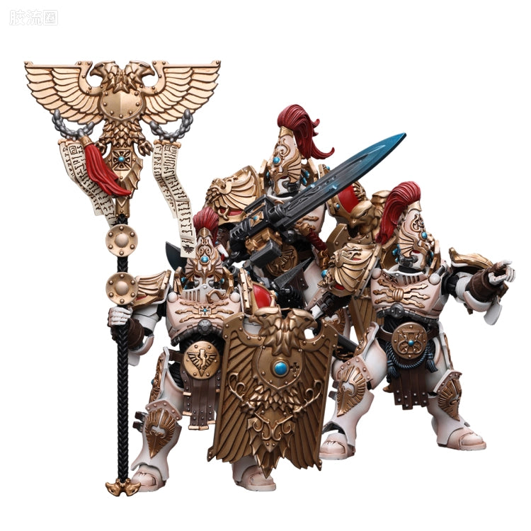 JoyToy Adeptus Custodes Solar Watch Custodian Guard with Sentinel Blade and Praesidium Shield