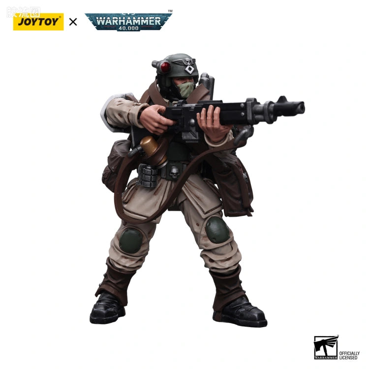 JoyToy Edi Packastra Militarum Cadian Command Squad Veteran With Medi Pack