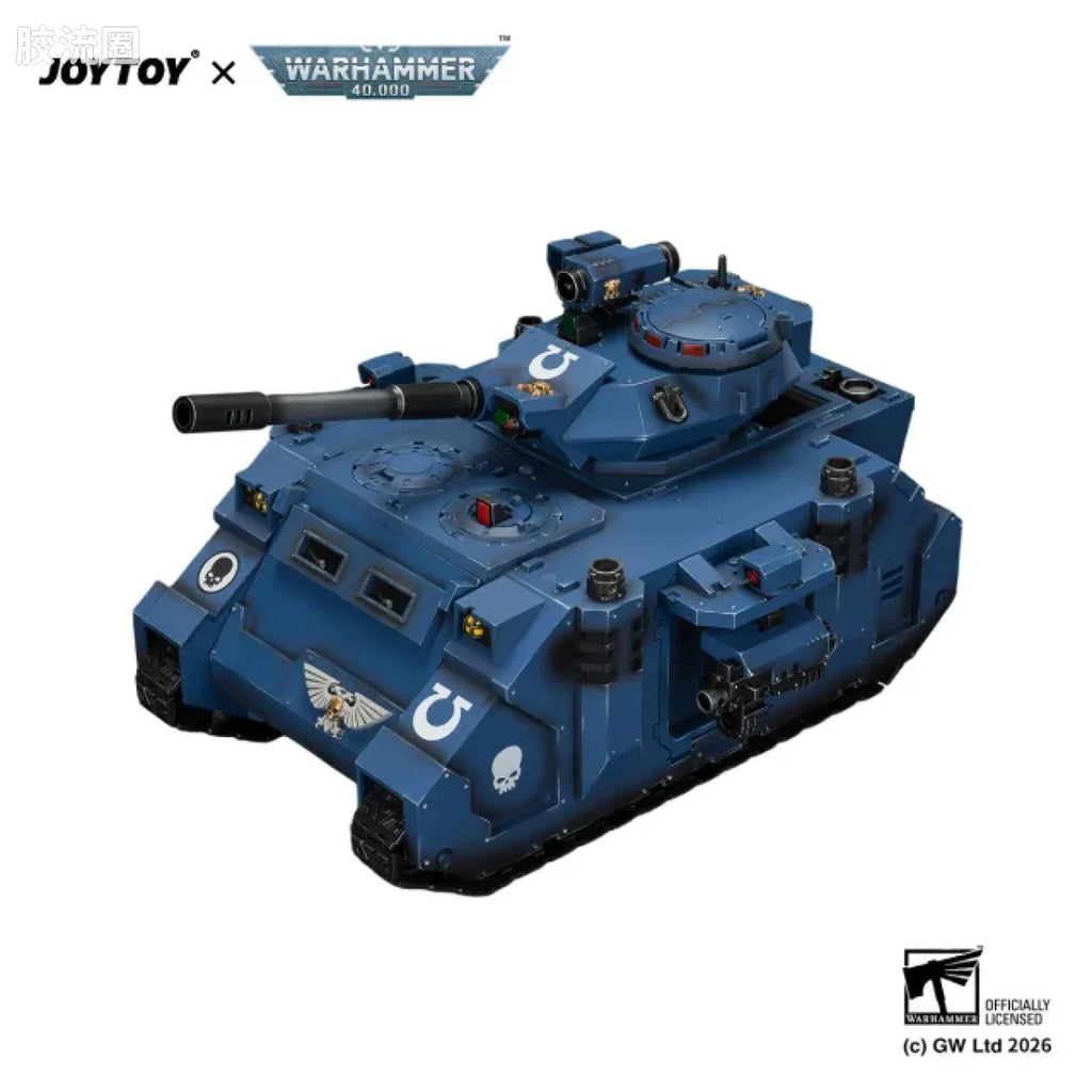 JoyToy Estructorwithturret Mountedautocannonandsponson Mountedheavyboltersultramarines Predator Destructor With Turret Mounted Autocannon And Sponson Mounted Heavy Bolters