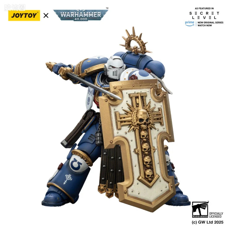JoyToy Ultramarines Torvald with Power Sword, Stormshield and Bolt Pistol
