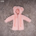 Snail Shell Light Pink Plush Cloth Coat