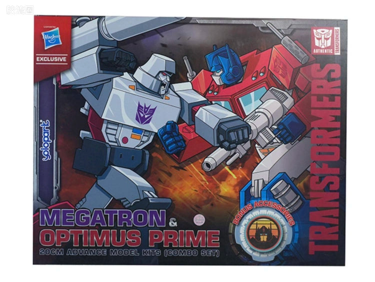 YOLOPARK Transformers: Generation 1 - 20cm Optimus Prime & Megatron Model Kit Combo Set - AMK Series (Hasbro Exclusive Edition)