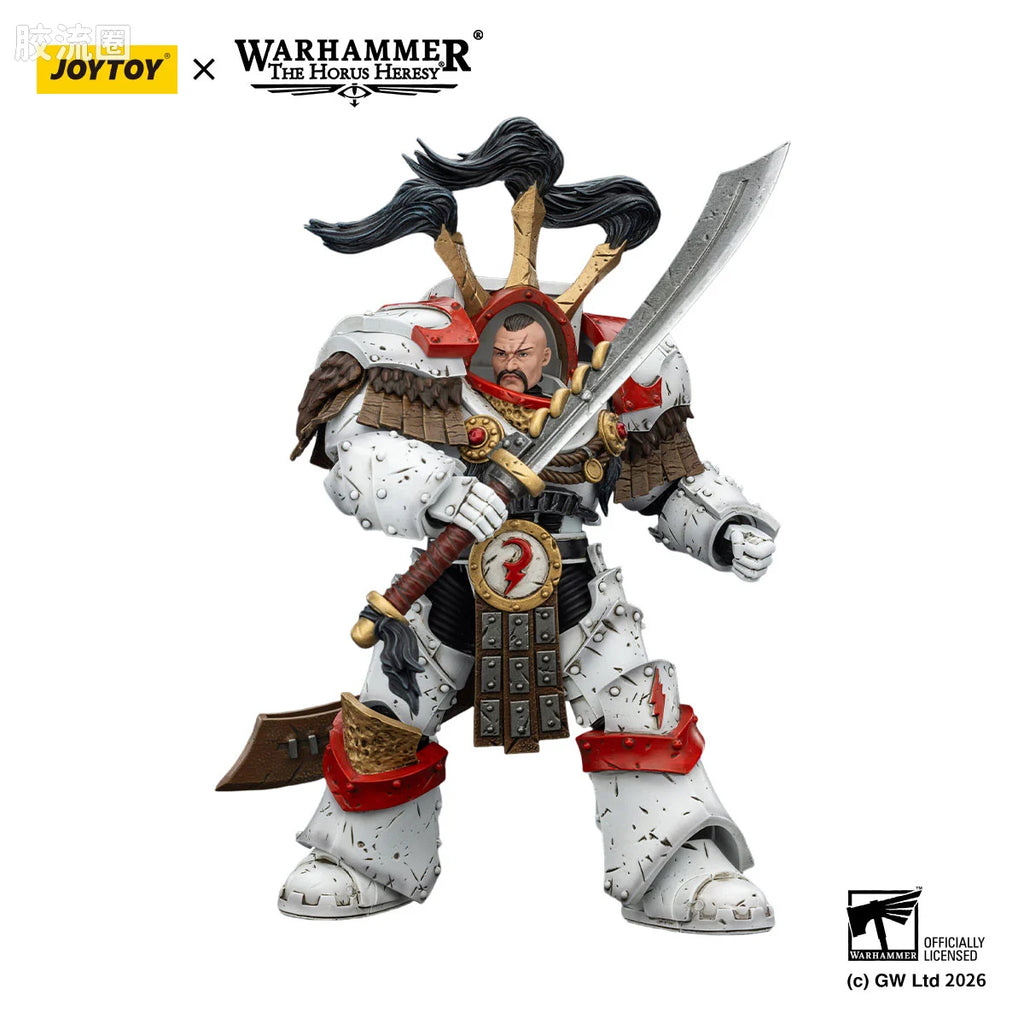 JoyToy Hogorianswordandcombi Meltawhite Scars Legion Praetor In Cataphractii Terminator Armour With Cyber Hawk Chogorian Sword And Combi Melta