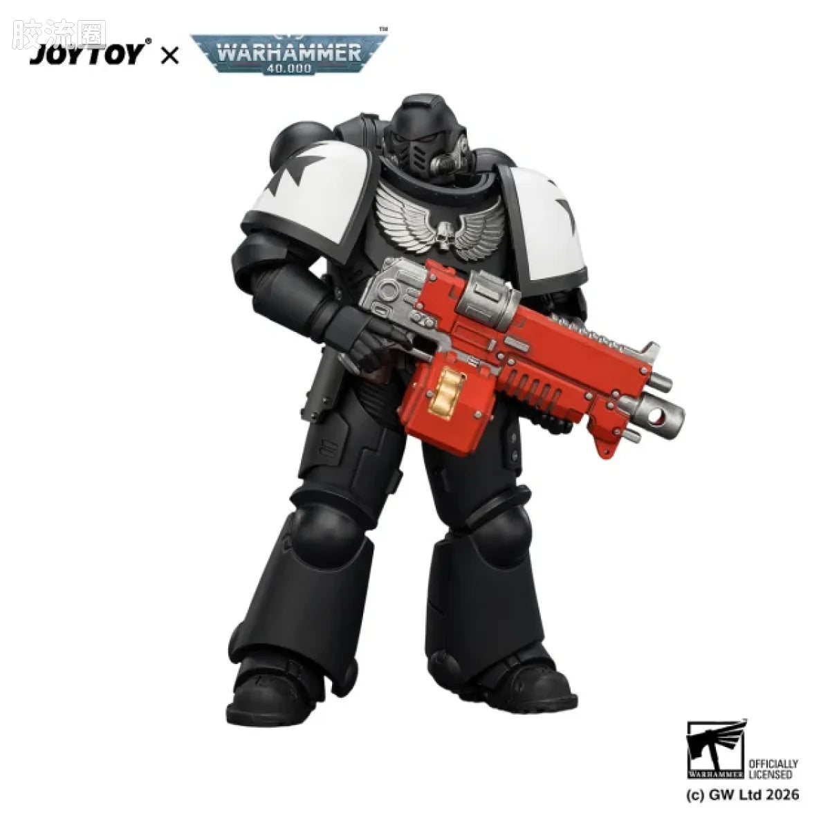 JoyToy Black Templars Intercessor With Bolt Rifle Bolt Pistol And Chainsword