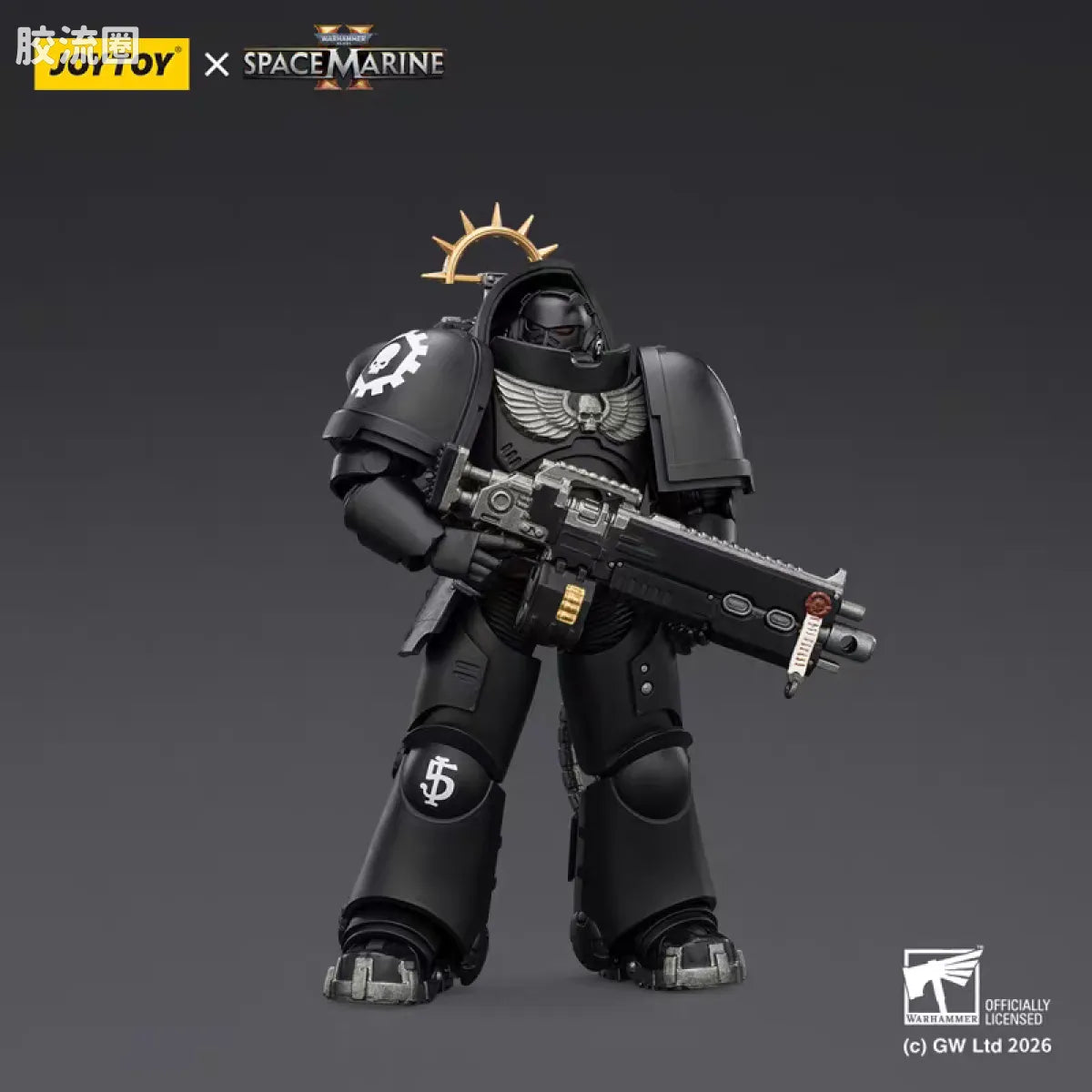 JoyToy Game Edition Iron Hands Heavy Intercessor With Heavy Bolt Rifle And Bolt Pistol