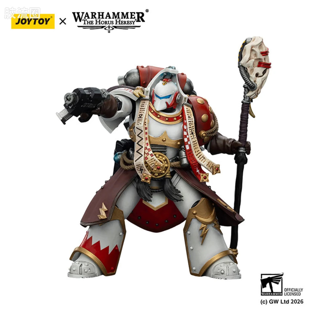JoyToy White Scars Stormseer Consul With Force Staff And Bolt Pistol