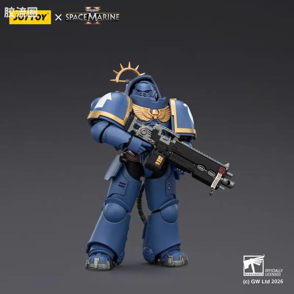 JoyToy Game Edition Ultramarines Heavy Intercessor With Heavy Bolt Rifle And Bolt Pistol