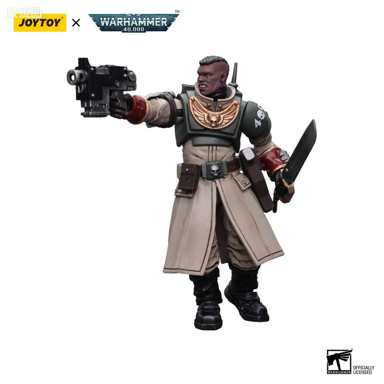JoyToy Astra Militarum Cadian Command Squad Commander With Power Sword
