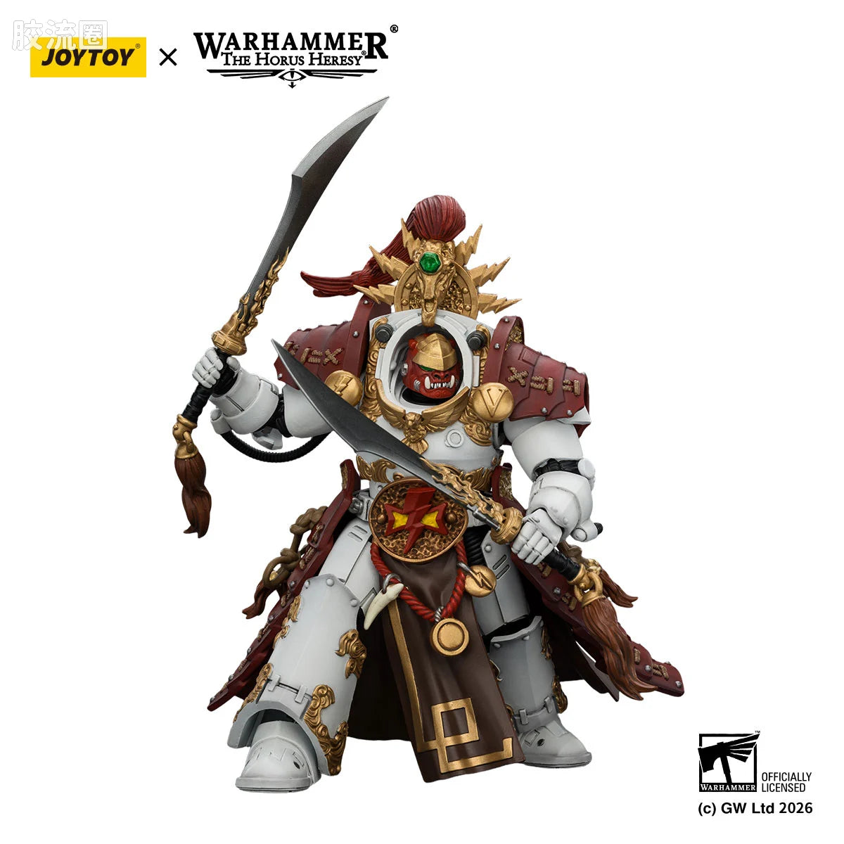 JoyToy White Scars Qin Xa Master Of The Keshig With Paired Bladesthetails Of The Dragon