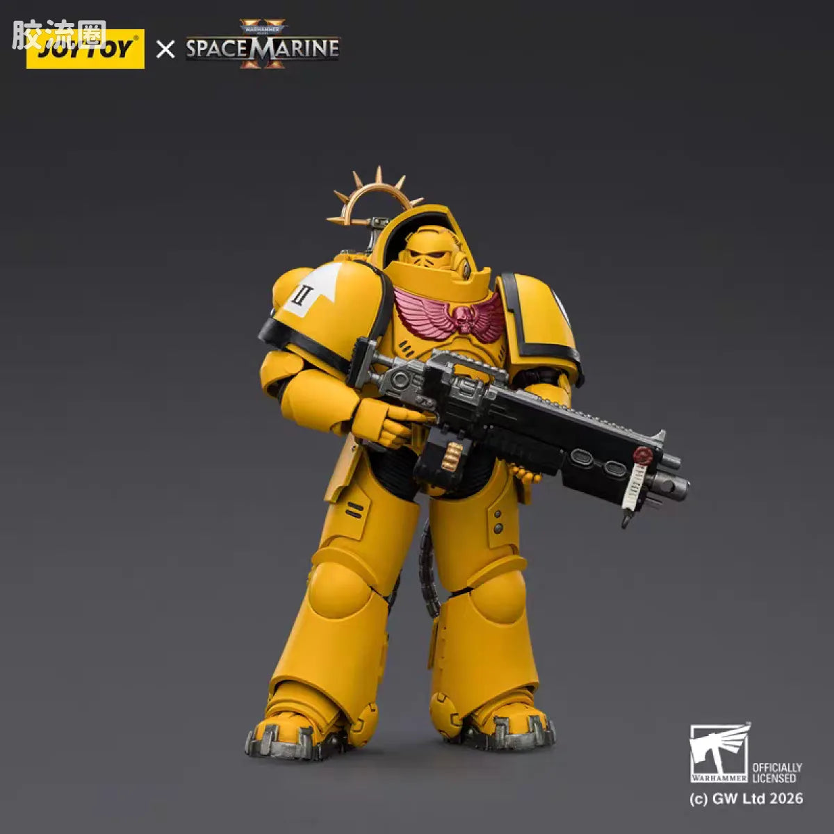 JoyToy Game Edition Imperial Fists Heavy Intercessor With Heavy Bolt Rifle And Bolt Pistol