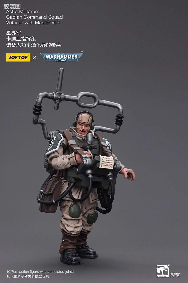 JoyToy Astra Militarum Cadian Command Squad Veteran With Master Vox