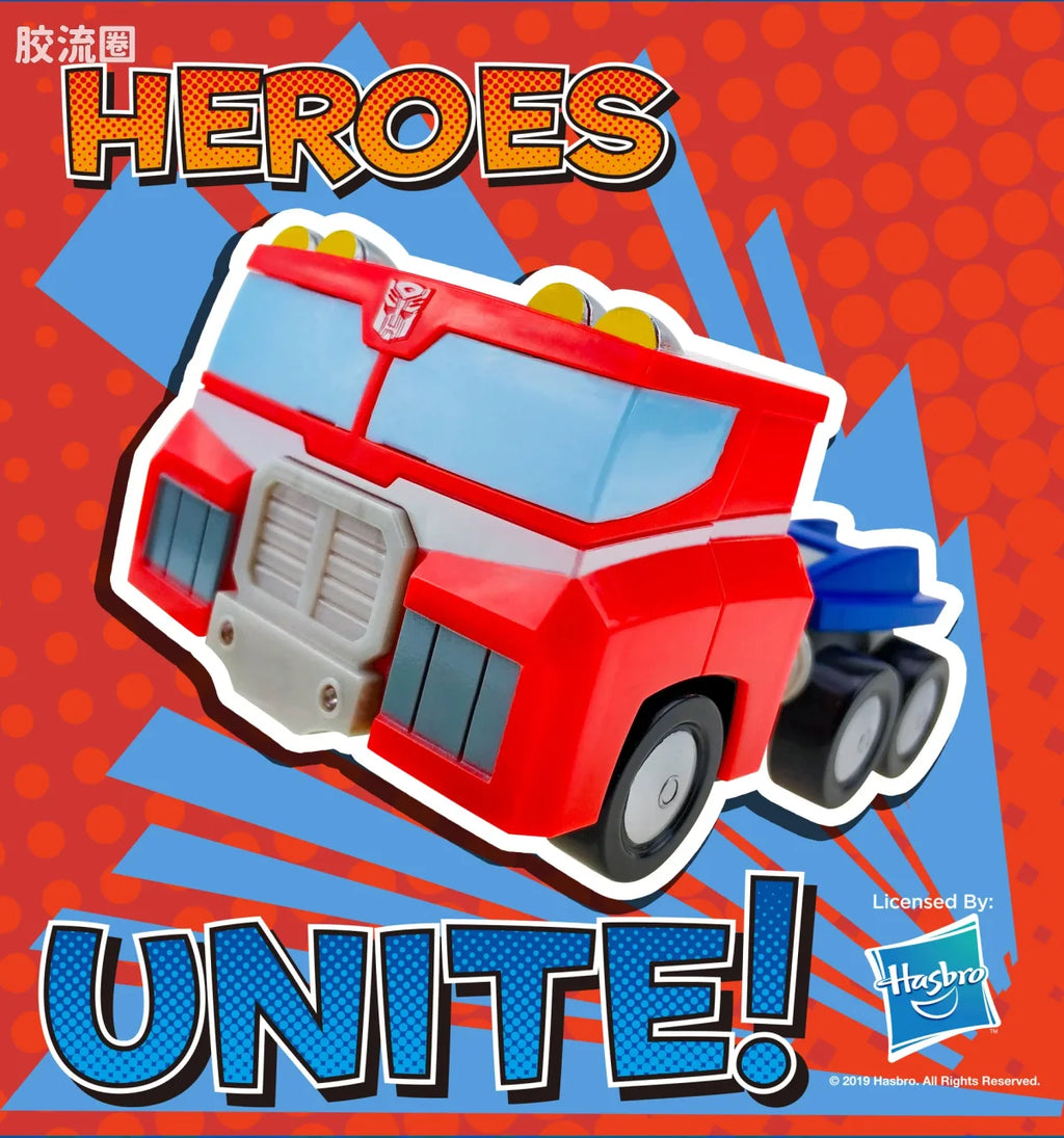 YOLOPARK Rescue Bots 12cm Potimus Prime Friction Car