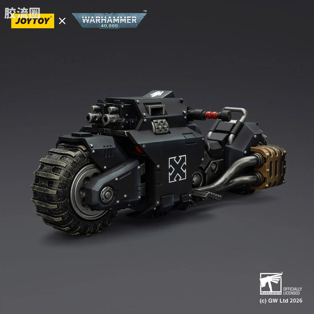 JoyToy Ikewithtwin Linkedboltriflesraven Guard Raider Pattern Combat Bike With Twin Linked Bolt Rifles