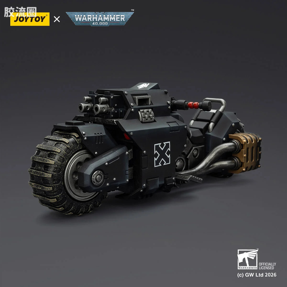 JoyToy Ikewithtwin Linkedboltriflesraven Guard Raider Pattern Combat Bike With Twin Linked Bolt Rifles
