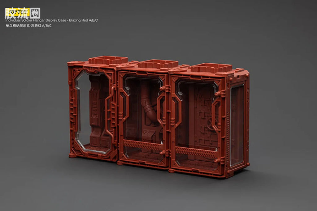 JoyToy Individual Soldier Hangar Display Case Blazing Red