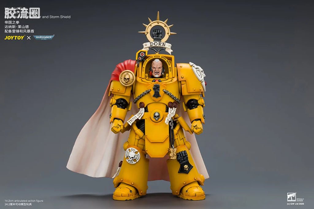 JoyToy Imperial Fists Darnath Lysander With Thunder Hammer And Storm Shield