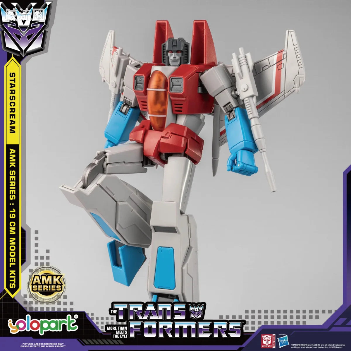 YOLOPARK Transformers Generation One Amk Series 19cm Starscream Model Kit