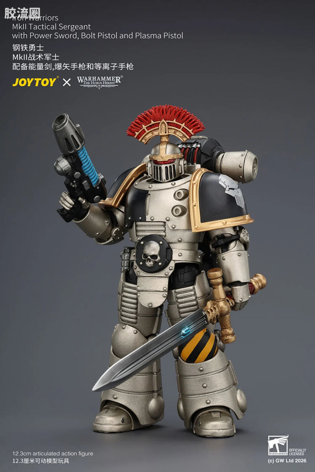 JoyToy Iron Warriors Mkll Tactical Sergeant With Power Swordbolt Pistol And Plasma Pistol