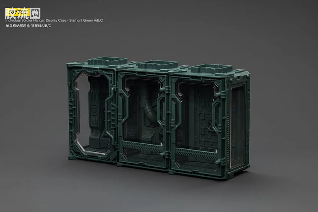 JoyToy Individual Soldier Hangar Display Case Starhunt Green