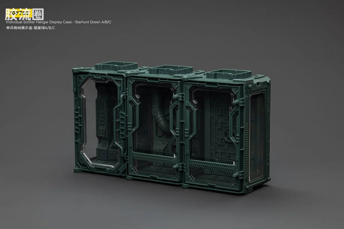JoyToy Individual Soldier Hangar Display Case Starhunt Green