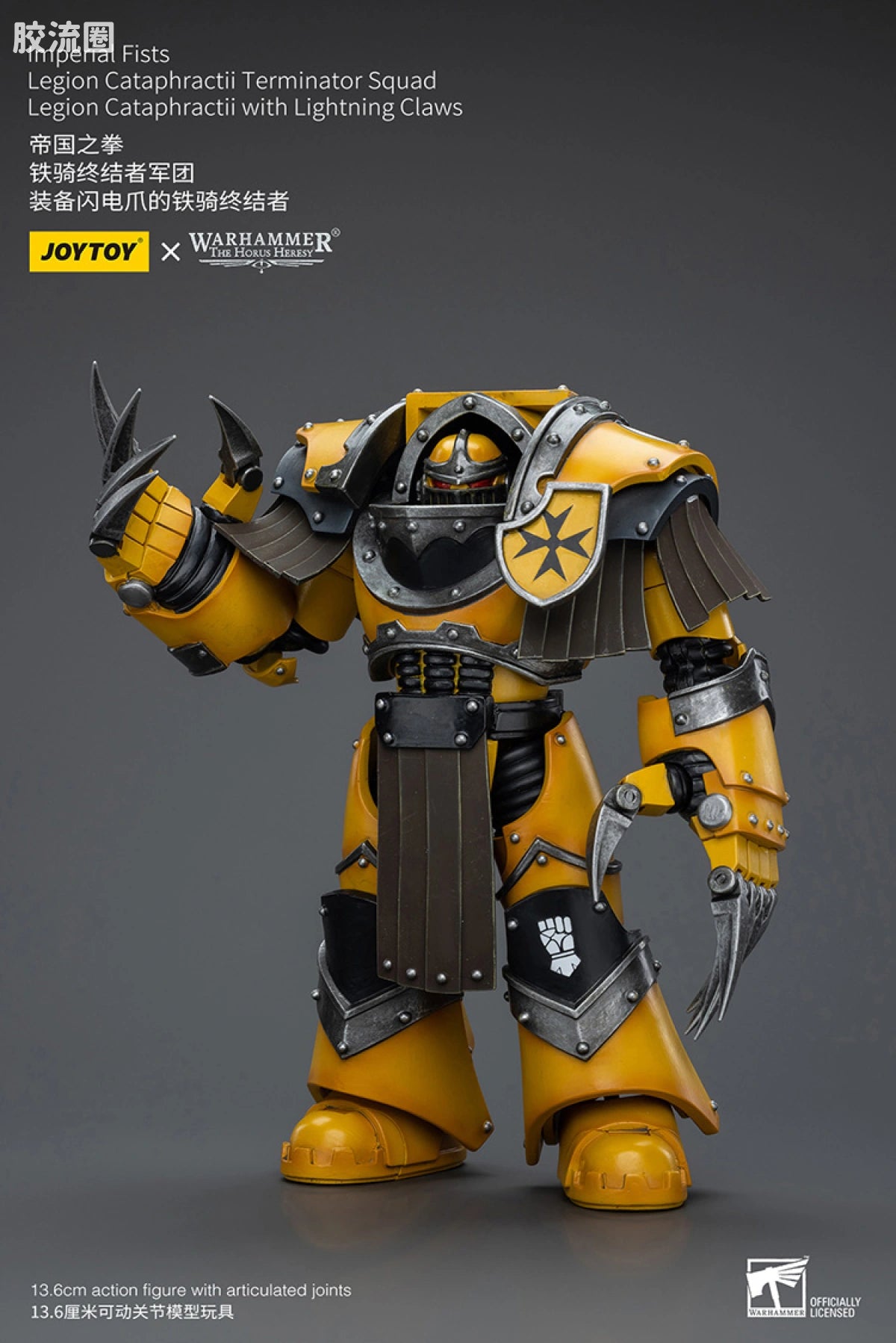 JoyToy Imperial Fists Legion Cataphractii Terminator with Lightning Claws