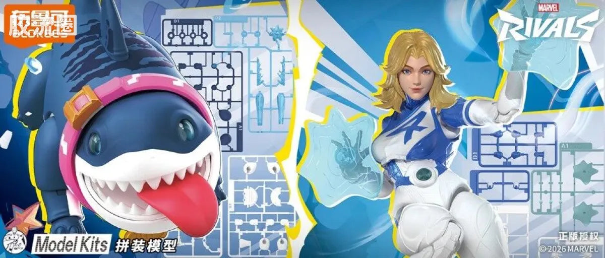 Blokees MARVEL RIVALS™ CHAMPION CLASS 12 JEFF THE LAND SHARK™ MODEL KITS | BLOKEES