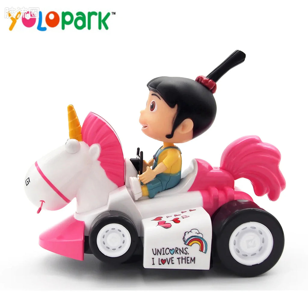 YOLOPARK Minions Movie Action Figures Toys Agnes Car