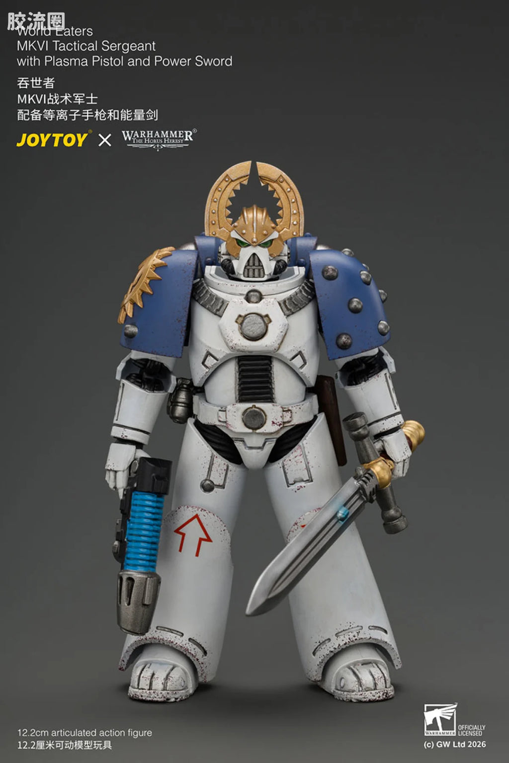 JoyToy World Eaters Mkvi Tactical Sergeant With Plasma Pistol And Power Sword