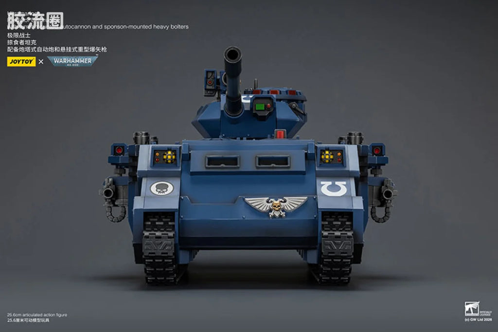 JoyToy Estructorwithturret Mountedautocannonandsponson Mountedheavyboltersultramarines Predator Destructor With Turret Mounted Autocannon And Sponson Mounted Heavy Bolters