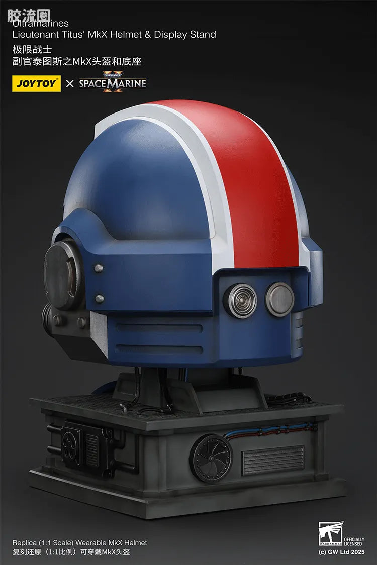 JoyToy Ultramarines Lieutenant Titus Mkx Helmet Display Stand