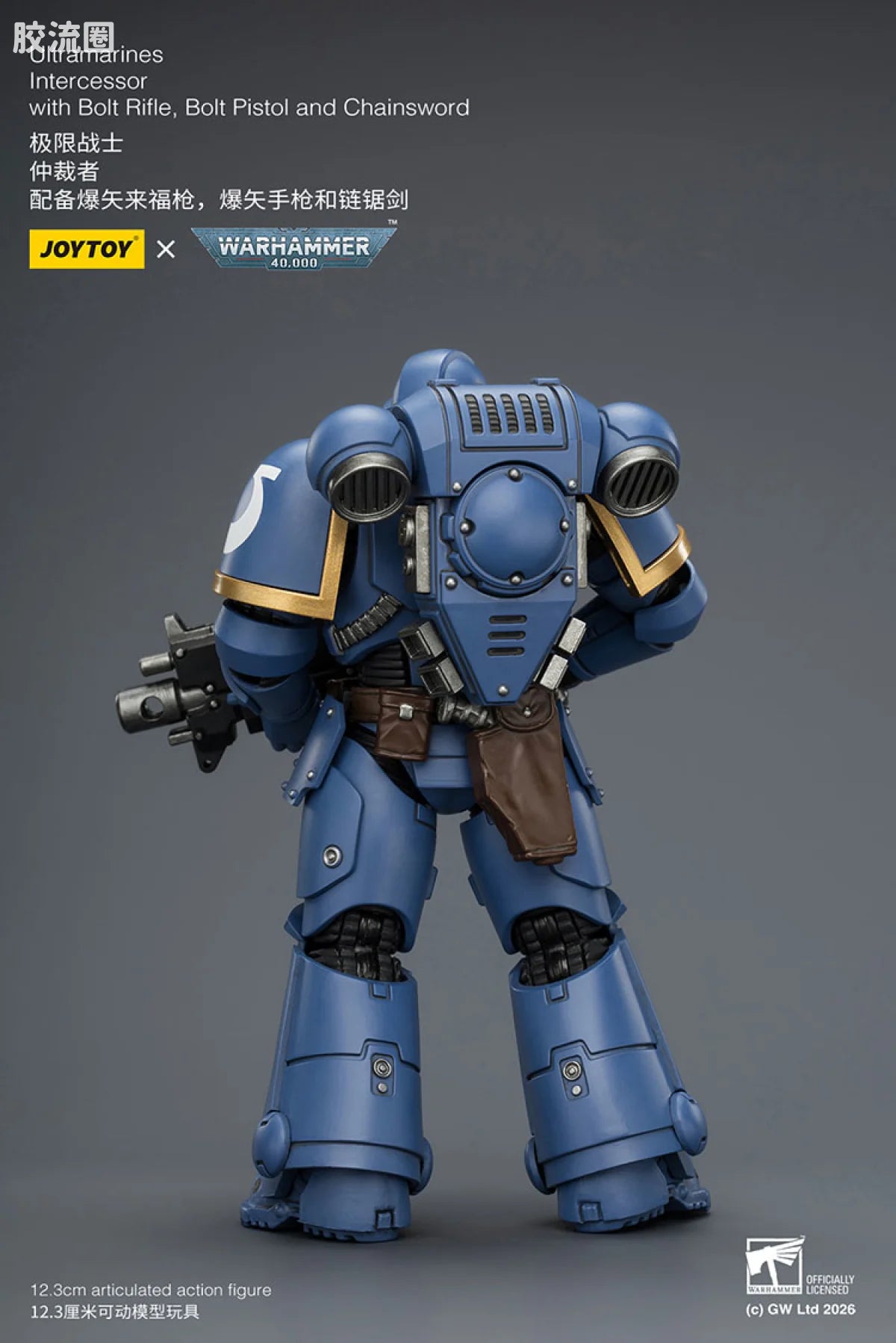 JoyToy Ultramarines Intercessor With Bolt Rifle Bolt Pistol And Chainsword