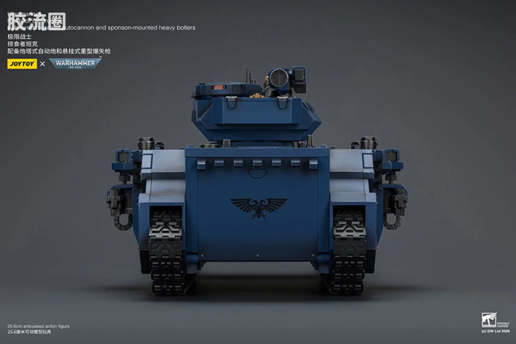 JoyToy Estructorwithturret Mountedautocannonandsponson Mountedheavyboltersultramarines Predator Destructor With Turret Mounted Autocannon And Sponson Mounted Heavy Bolters
