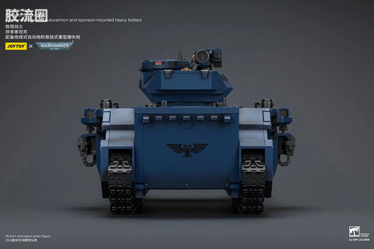 JoyToy Estructorwithturret Mountedautocannonandsponson Mountedheavyboltersultramarines Predator Destructor With Turret Mounted Autocannon And Sponson Mounted Heavy Bolters