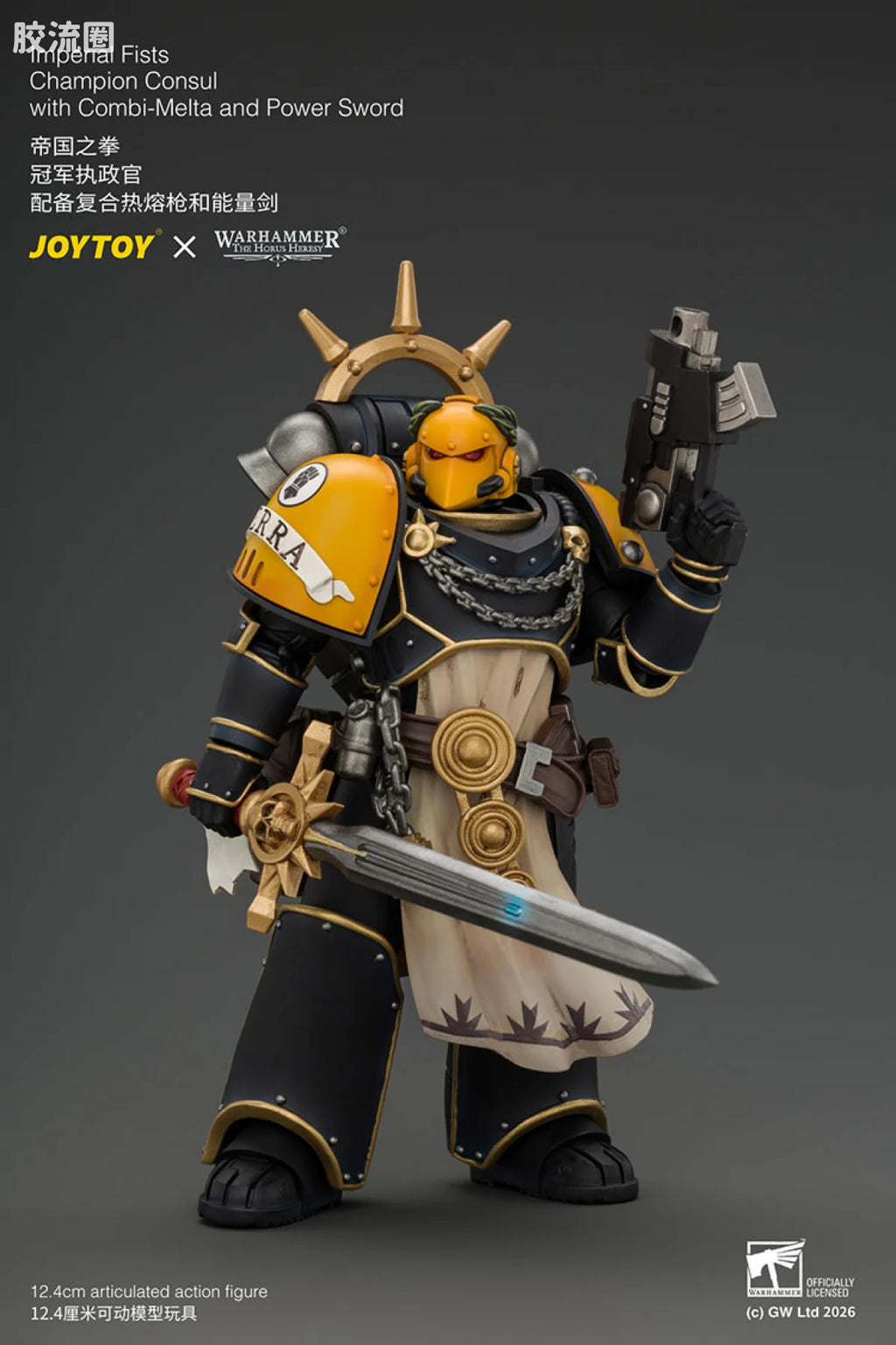 JoyToy Imperial Fists Champion Consul With Combi Melta And Power Sword