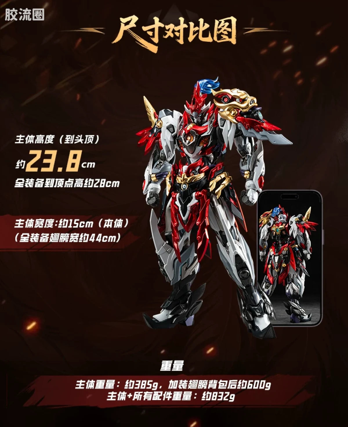Motor Nuclear Legend of Star General MNP-XH19A Tiankui Star God of War Yue Fei 1/100 Model Kit