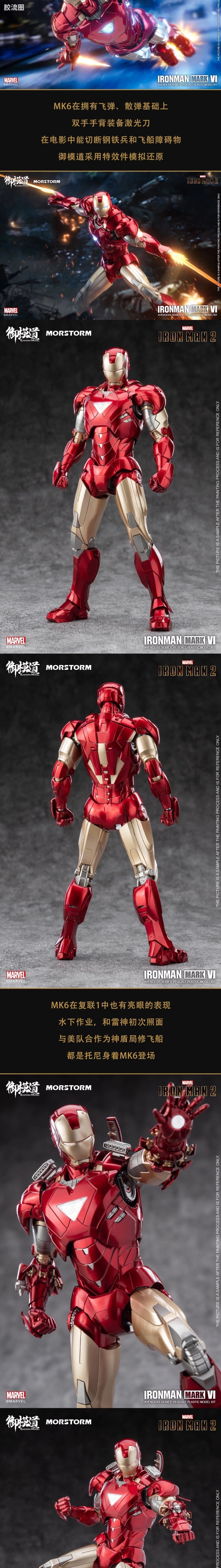 Eastern Model Morstorm 1/9 Iron Man MK4/MK6 Model Kit (Deluxe Ver.)