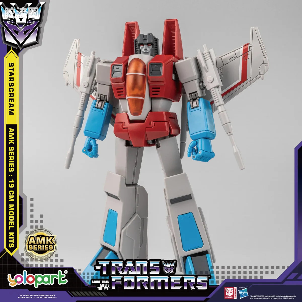 YOLOPARK Transformers Generation One Amk Series 19cm Starscream Model Kit
