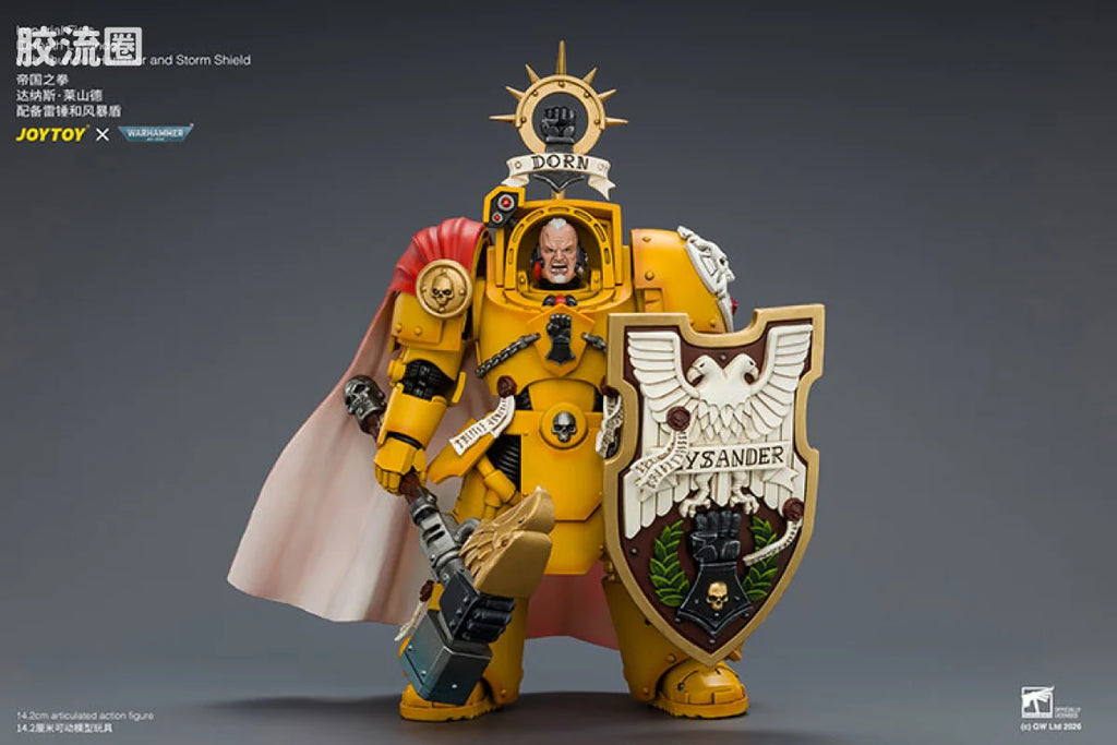 JoyToy Imperial Fists Darnath Lysander With Thunder Hammer And Storm Shield