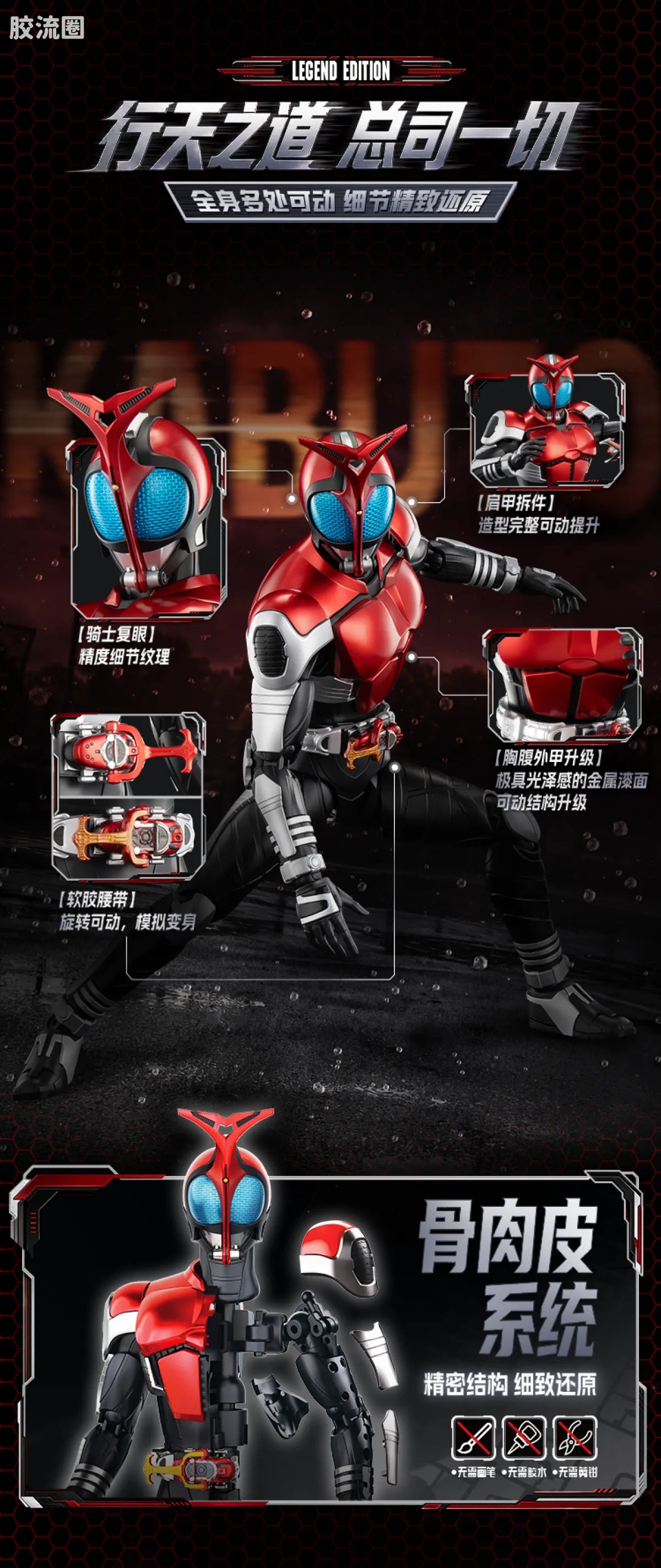 Blokees Kamen Rider Legend Edition - Kabuto Rider Form