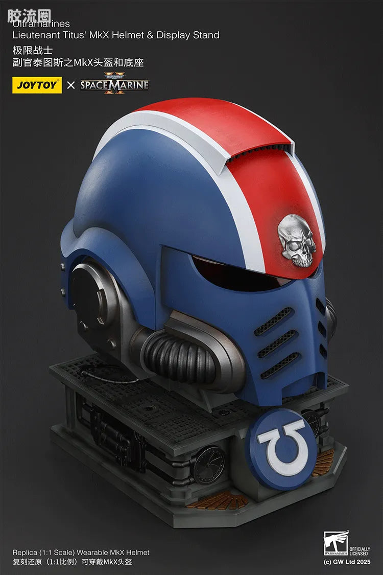 JoyToy Ultramarines Lieutenant Titus Mkx Helmet Display Stand