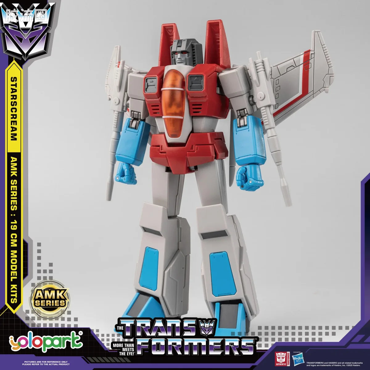 YOLOPARK Transformers Generation One Amk Series 19cm Starscream Model Kit