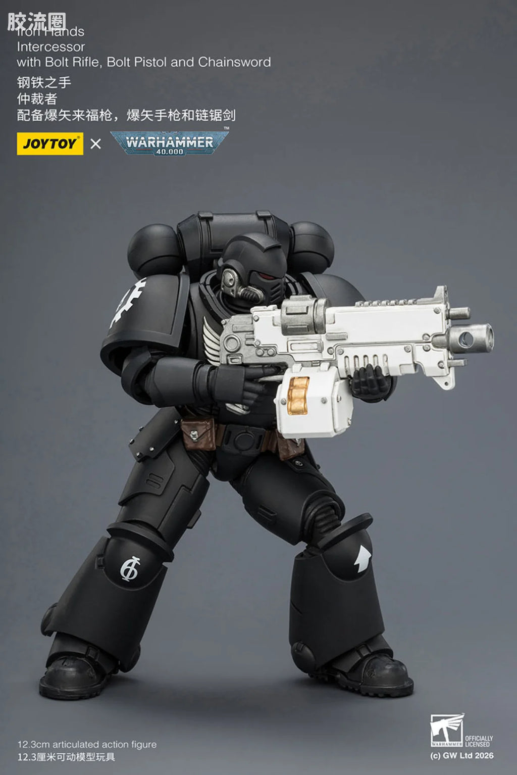 JoyToy Iron Hands Intercessor With Bolt Rifle Bolt Pistol And Chainsword