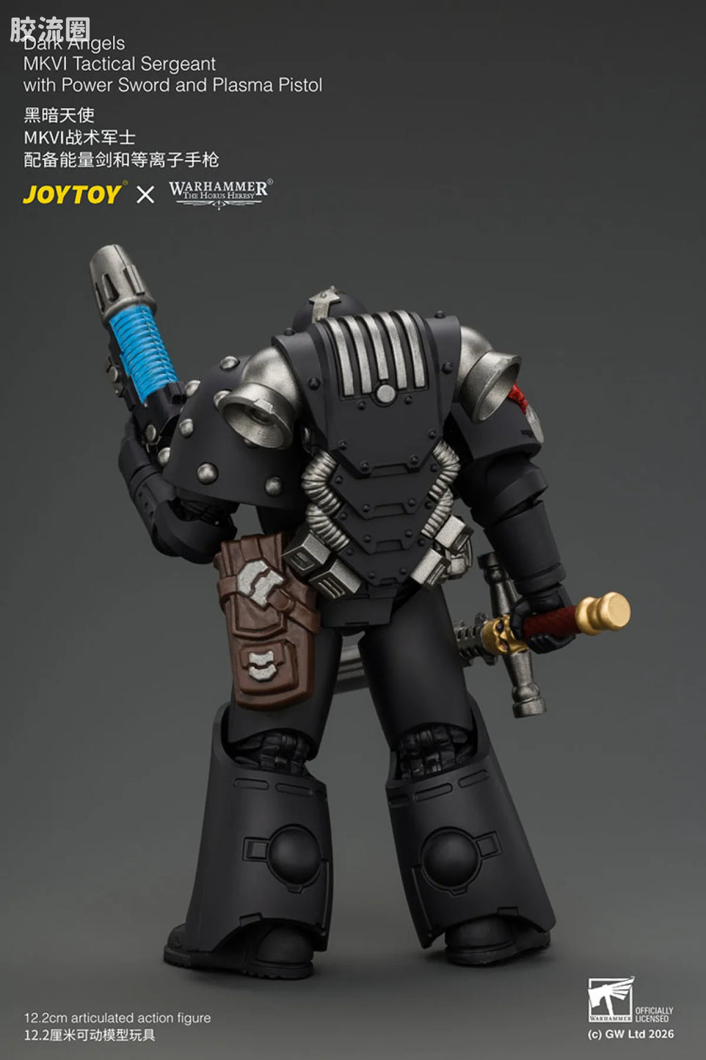 JoyToy Dark Angels Mkvi Tactical Sergeant With Power Sword And Plasma Pistol