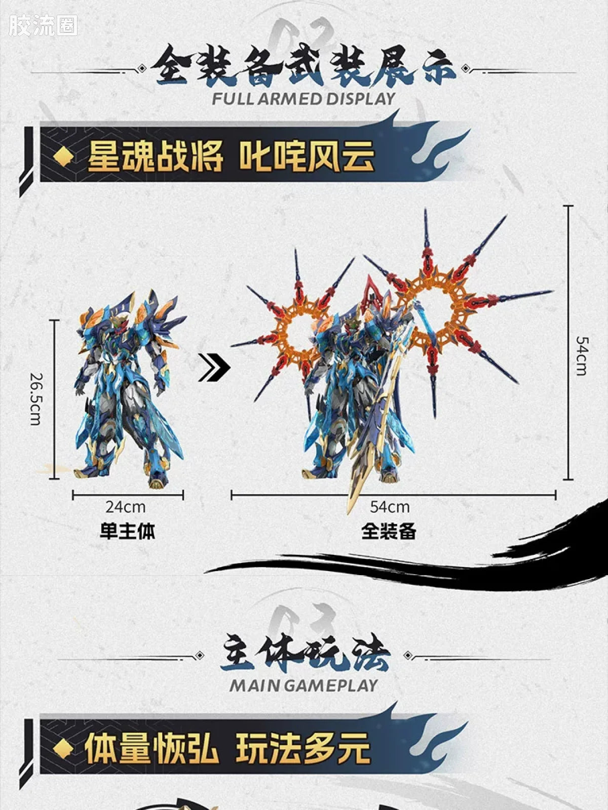 Motor Nuclear Legend of Star General MNP-XH14 Mo Li Qing Model Kit