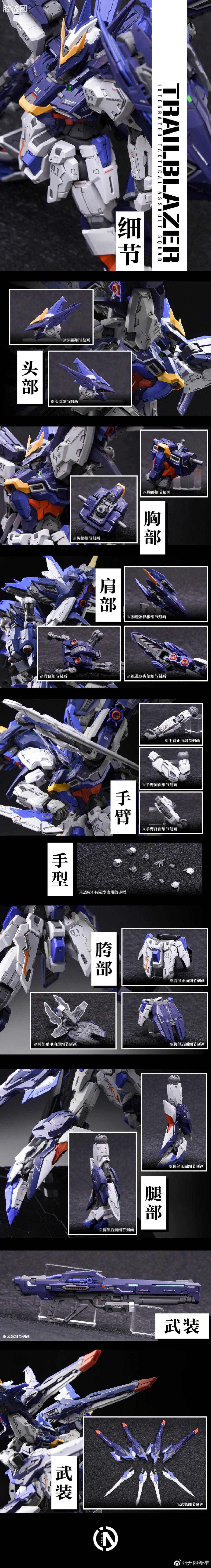 Infinite Nova IN ERA+ UMD 1/100 Trailblazer Integrated Tactical Assault Squad Model Kit