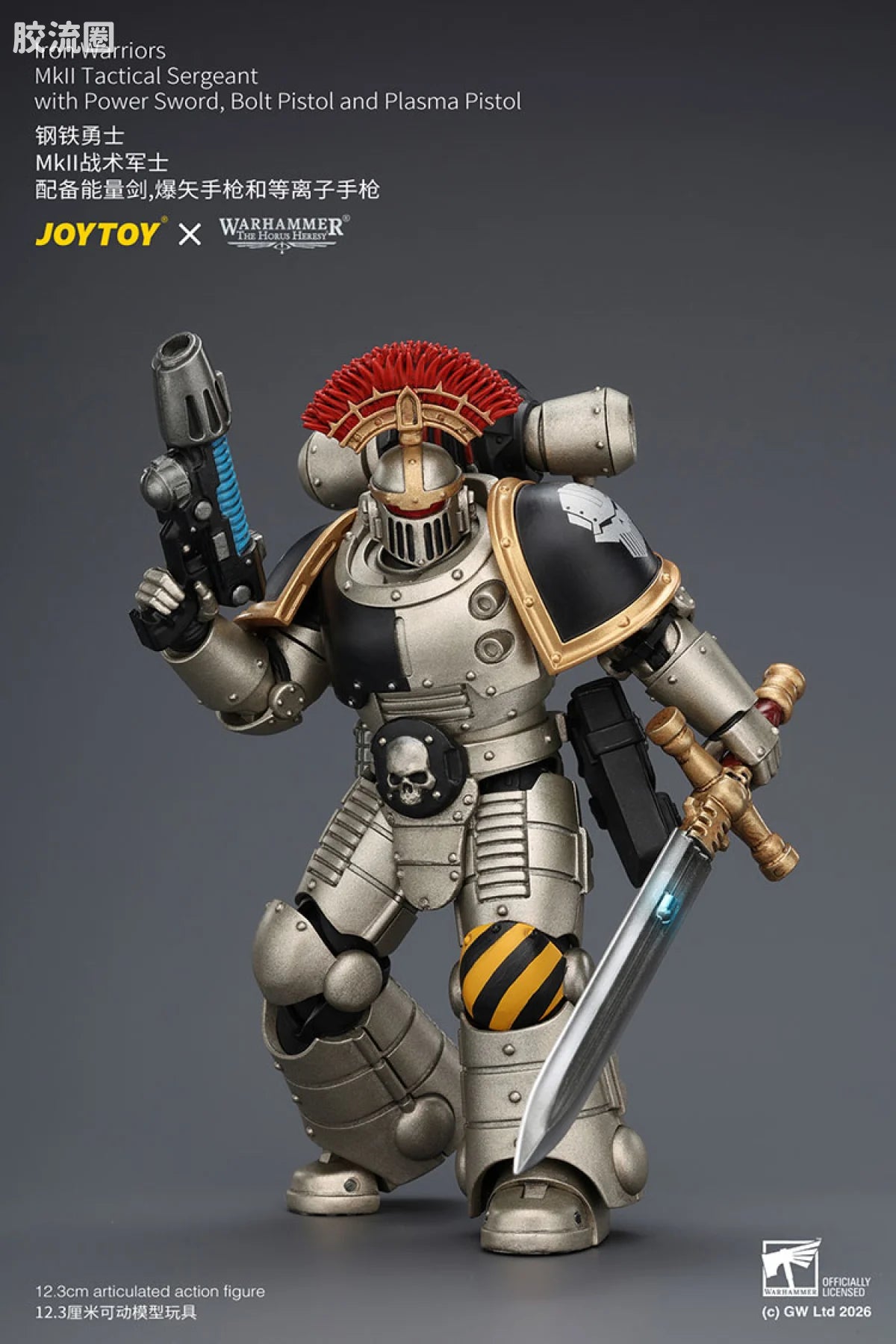 JoyToy Iron Warriors Mkll Tactical Sergeant With Power Swordbolt Pistol And Plasma Pistol