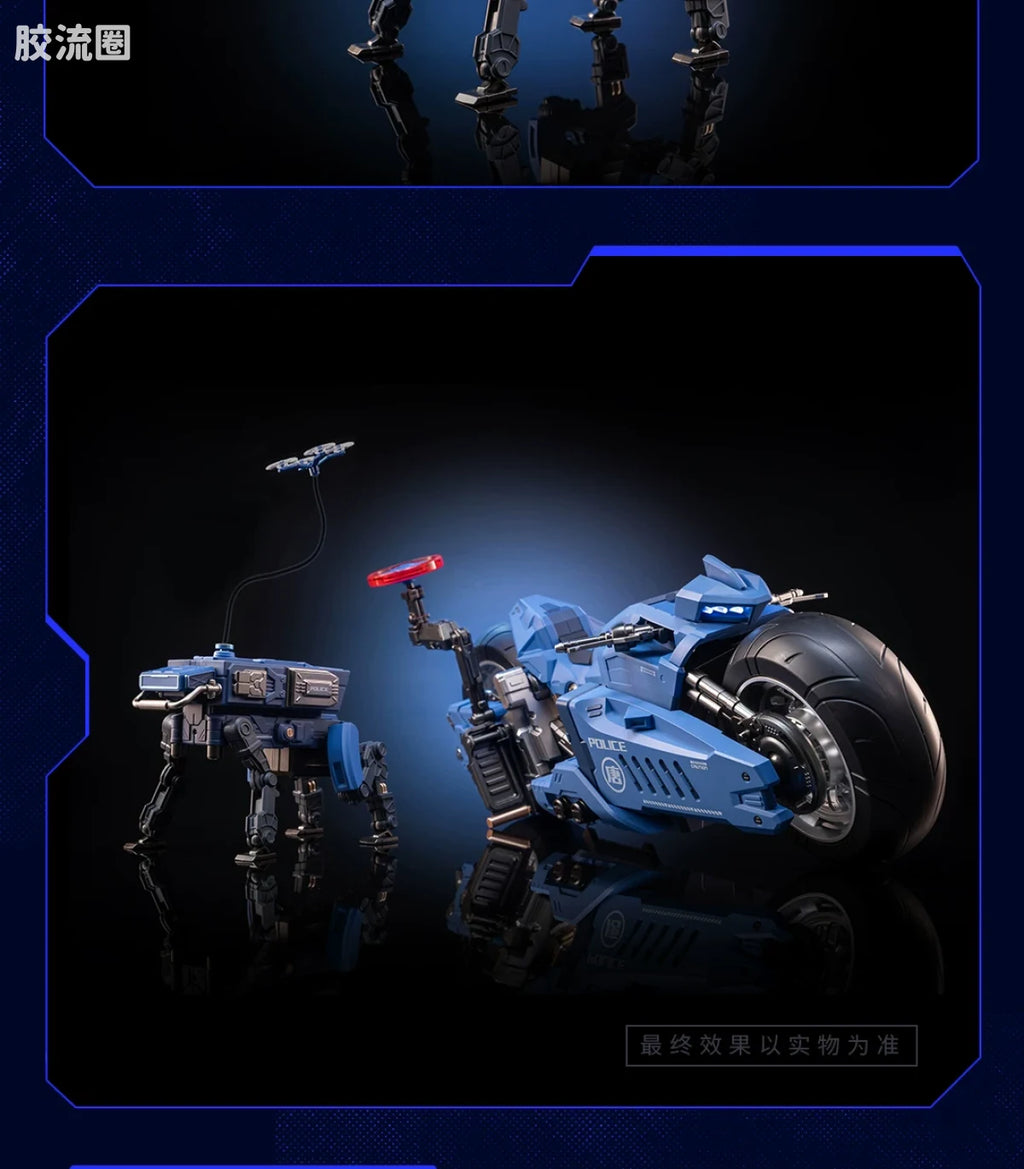 Moshow Chang An Wei Motorcycle - Police Officer Ver. (Bike & Robo-Dog)