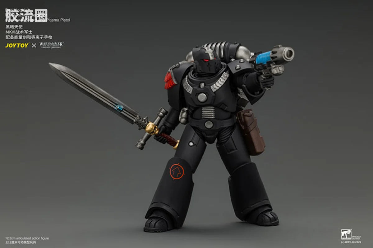 JoyToy Dark Angels Mkvi Tactical Sergeant With Power Sword And Plasma Pistol