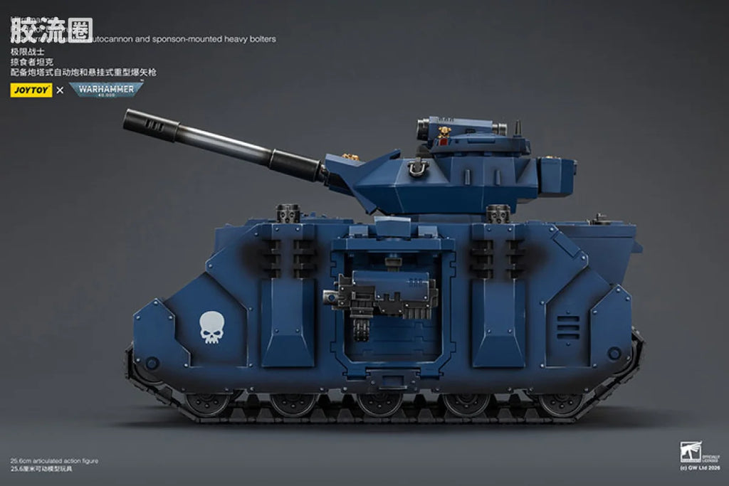 JoyToy Estructorwithturret Mountedautocannonandsponson Mountedheavyboltersultramarines Predator Destructor With Turret Mounted Autocannon And Sponson Mounted Heavy Bolters