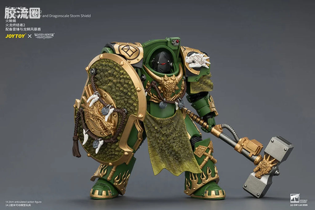 JoyToy Salamanders Firedrake Terminator 2 With Thunder Hammer And Dragonscale Storm Shield